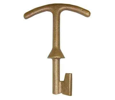 SK0388182-US20260702-105043-0 Gene Rich 1221 Bronze Water Meter Box Key for Meter Box Lids - Image 1