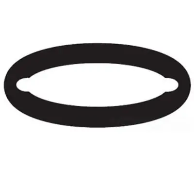 Sloan EBV67 3-1/4 in Felt Cover Gasket for Optima Flushometer, Black