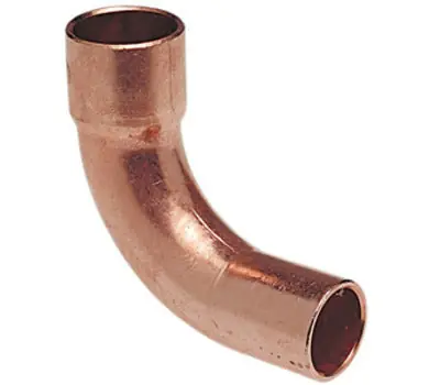 SK0388207-US20260702-105043-0 NIBCO 607-2-LT 1/4 Inch Sweat Copper 90-Degree Long Radius Elbow Lead Free - Image 1