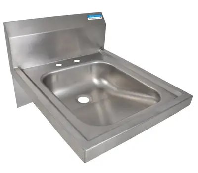 BK Resources BKHS-ADA-D Hand Sink Stainless Steel ADA Compliant