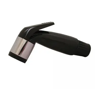 SK0388594-US20260702-105043-0 JONES STEPHENS K53002 Faucet Spray Head with Chrome Ring, Black - Image 1