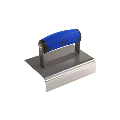SK0388853-US20260702-105043-0 Bon 62-446 Stainless Steel Sidewalk Edger 6 x 4 1/2 Radius Comfort Wave Handle - Image 1