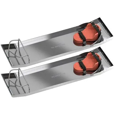 SK0389134-US20260702-105043-0 Bon 82-145 Knee Boards Stainless Steel Curved End with Knee Pads Pair - Image 1