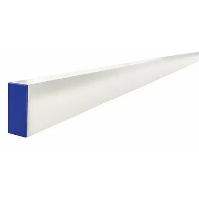 Bon 22-514 Reinforced Aluminum H Screed - 1 and 1/2 x 3 and 1/2 x 14 Feet with Plastic End Cap