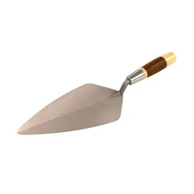 Bon Pro Plus 72-235 Narrow London Pro Carbon Steel Brick Trowel 10 Inches Leather Handle