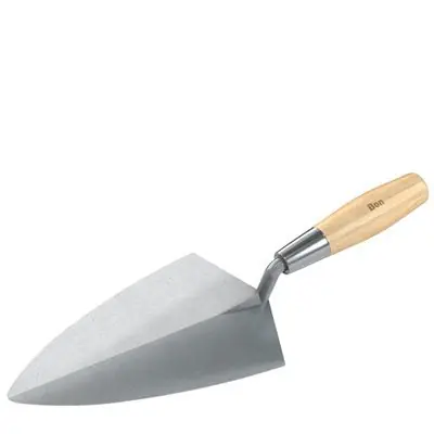 Bon Keystone 72-632 Philadelphia Forged Steel Brick Trowel 10 Inches Wood Handle