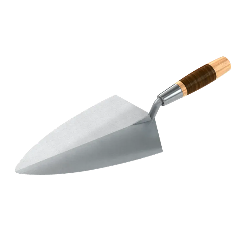 Bon Keystone 72-645 Philadelphia Forged Steel Brick Trowel 11 inches Leather Handle