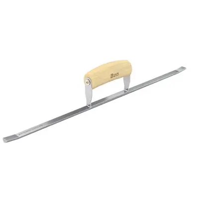 Bon Pro Plus 11-335 Half Round Sledrunner 20 Inches x 1/2 Inch with Wood Wave Handle