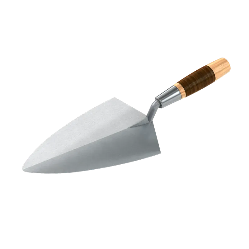 Bon Keystone 72-635 Philadelphia Forged Steel Brick Trowel 10 Inch with Leather Handle