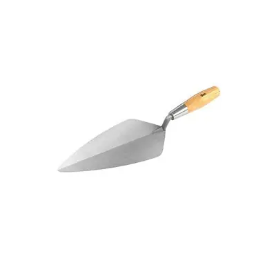Bon Pro Plus 72-242 Narrow London Pro Carbon Steel Brick Trowel 10 1/2 with Wood Handle