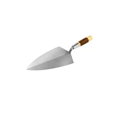 Bon Pro Plus 72-335 Philadelphia Pro Carbon Steel Brick Trowel - 10 Inches with Leather Handle