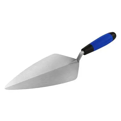Bon Pro Plus 72-239 Narrow London Pro Carbon Steel Brick Trowel with Comfort Grip Handle