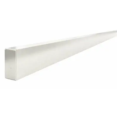 Bon 22-507 Reinforced Aluminum H Screed - 1 1/2 x 3 1/2 x 6' with Welded End Cap