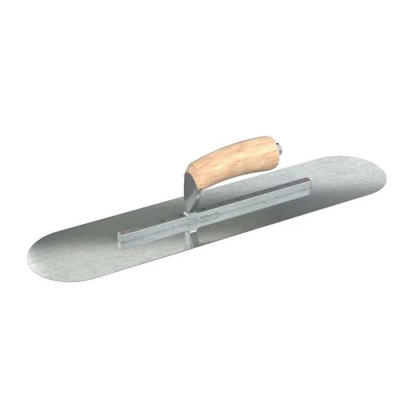Bon Steel City 66-283 Razor Stainless Steel Pool Trowel 20x4.5 Inches Camel Back Wood Handle