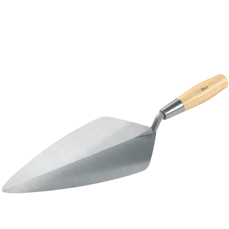 Bon Keystone 72-582 Narrow London Forged Steel Brick Trowel 13 Inches Wood Handle