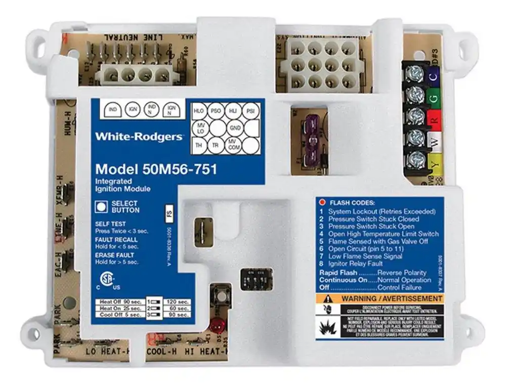 White-Rodgers 50M56U-751 Furnace Control Board 25 VAC Replacement