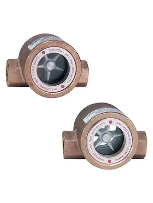 SK0392418-US20260702-105043-0 Dwyer SFI-100-1 1 Inch Sight Flow Indicator 125 psi Single Window - Image 1