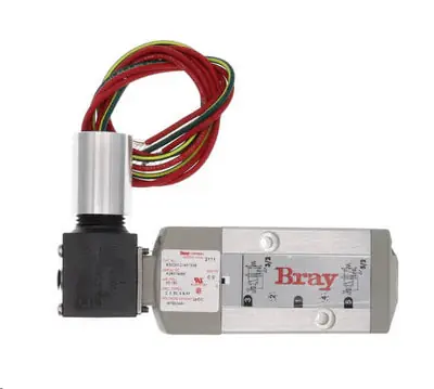 Bray 630250-21520536 DIN Connect Solenoid 120V 1/4 Inch Solenoid Valve