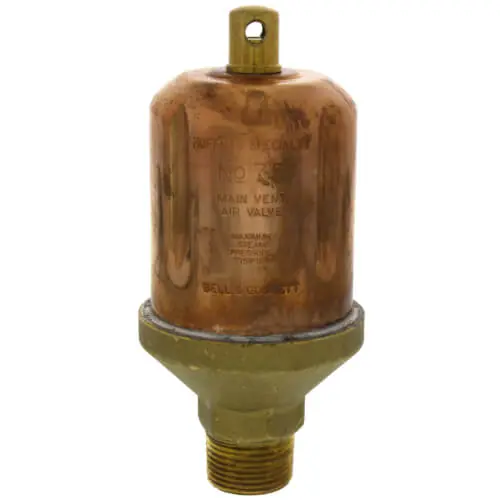 Hoffman 401434 75, 1/2 x 3/4 Straight Steam Main Air Valve
