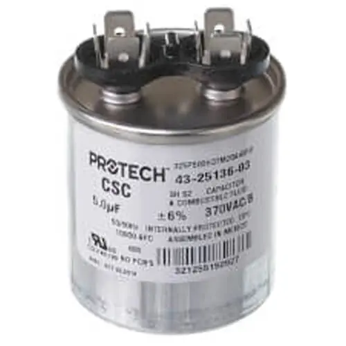 SK0395789-US20260702-105043-0 RHEEM 43-25136-03 Capacitor 5/370 Single Round - Image 1