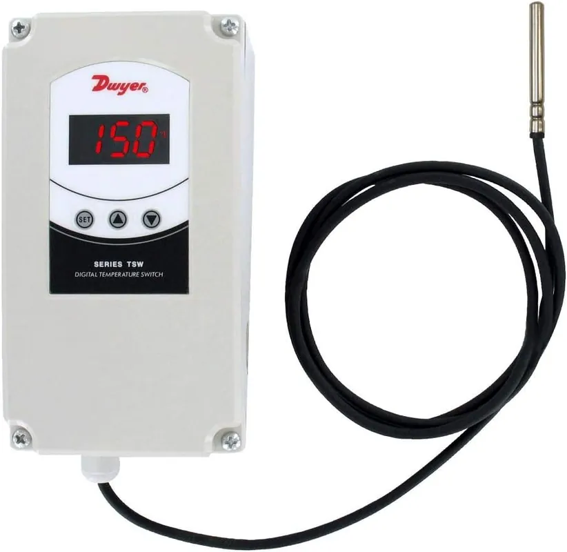 SK0396107-US20260702-105043-0 Dwyer TSW-250 Temperature Controller 90-255VAC Dual Stage - Image 1