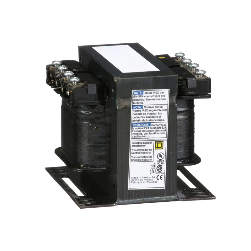 Square D 9070T150D3 Transformer Type T Industrial Control 150VA 1-Phase 208V Primary 120V Secondary